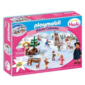 PLAYMOBIL Calendrier de lAvent 70260 Heidis Winterwelt, pour Enfants à partir de 4 Ans
