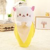 PECLO 30cm-60cm Creative Banana Cat Peluche Jouets en Peluche Mignon Chaton dans Fruit Pendentif Filles Cadeau Cadeau danniv