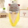 PECLO 30cm-60cm Creative Banana Cat Peluche Jouets en Peluche Mignon Chaton dans Fruit Pendentif Filles Cadeau Cadeau danniv