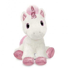 Aurora Peluche Sparkle Tales Princesse Licorne World 60854,&nbsp;30&nbsp;cm, Blanc Multicolore 
