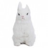 Mini Raliste en Peluche Lapin Raliste Animal Paques Dcoration Maison Ornement Simulation Jouet Modle Cadeau Blanc 