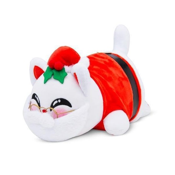 Jannity MeeMeows Peluche chat démoniaque, animal en peluche mignon de dessin animé, 100 % polyester, oreiller brodé 1 