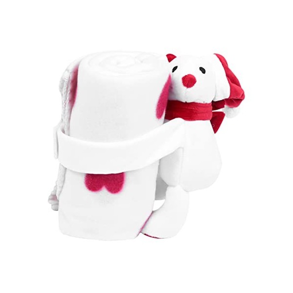 Toddmomy Couverture Bébé De Noël Doudou Animal De Noel Couvertures en Peluche De Poupée Couverture De Poupée De Dessin Animé 