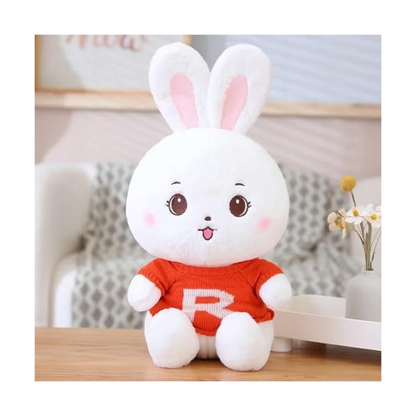SaruEL Mignon Lapin en Peluche Jouet en Peluche Dessin Animé Animal Grande Oreille Lapin Poupée Peluche Coussin Kawaii Cadeau