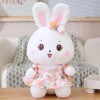 SaruEL Mignon Lapin en Peluche Jouet en Peluche Dessin Animé Animal Grande Oreille Lapin Poupée Peluche Coussin Kawaii Cadeau