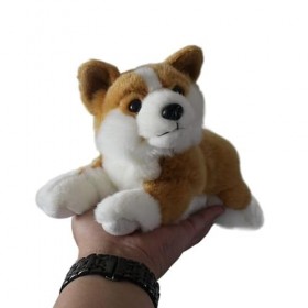 JOEBO Simulation Corgi en Peluche poupée Animal Chiot en Peluche Doux et Mignon Compagnon Cadeau décoration de la Maison