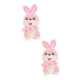 Toyvian 2 Pièces Lapin en Peluche Jouet Enfants Jouet Jouets pour Enfants Lapin en Peluche Lapin Paresseux en Peluche Jouet e