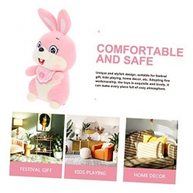 Toyvian 2 Pièces Lapin en Peluche Jouet Enfants Jouet Jouets pour Enfants Lapin en Peluche Lapin Paresseux en Peluche Jouet e