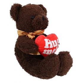 ABOOFAN Poupée dours damour Embrasse-Moi Ours Mignons Ornement en Peluche Petit Bébé Saint Valentin pour Poupée Moelleuse P
