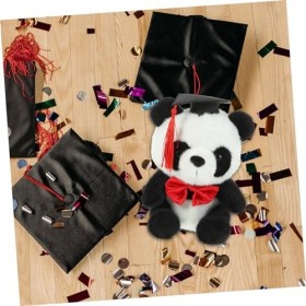 VICASKY Réaliste Escargot Jouet Panda Modèle Jouet Doux en Peluche Jouets Classe De 2024 Ours Graduation en Peluche Panda Gra