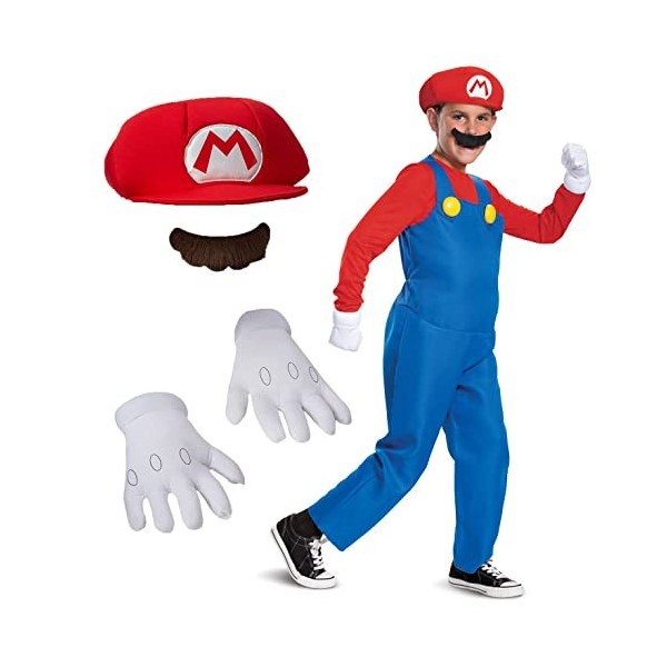 Nintendo Super Mario Bros De Luxe Mario Déguisement Pour Enfants - Moyen