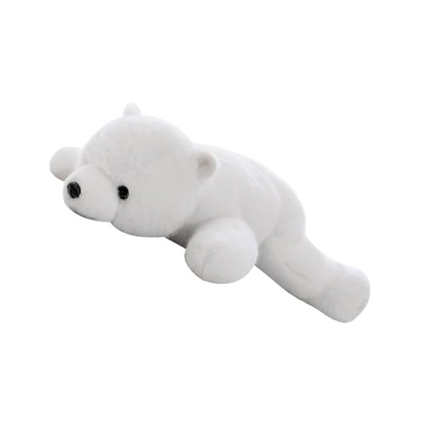 ABOOFAN Peluche Ours Blanc Ours De Souvenirs De Mariage Peluche Ours Polaire Animal Réaliste Coussin Câlin Jouet Escargot Réa