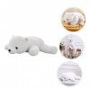 ABOOFAN Peluche Ours Blanc Ours De Souvenirs De Mariage Peluche Ours Polaire Animal Réaliste Coussin Câlin Jouet Escargot Réa