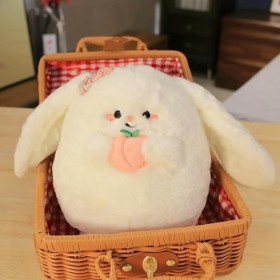 Mignon Lapin À Longues Oreilles en Peluche Oreiller Kawaii Lapin Poupée en Peluche Animal Jouet Fille Enfants Anniversaire Ca