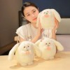 Mignon Lapin À Longues Oreilles en Peluche Oreiller Kawaii Lapin Poupée en Peluche Animal Jouet Fille Enfants Anniversaire Ca