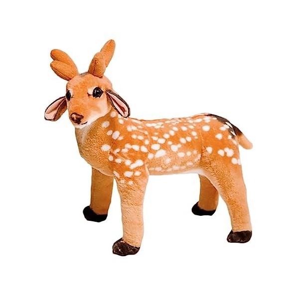 NOLITOY 1 Pc Poupée Wapiti Cadeau De Fête De Noël Jouet en Peluche De Noël Peluche De Wapiti De Noël Peluche De Cerf De Noël 