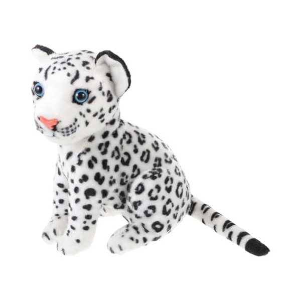 Totority Animaux en Peluche Jouets en Peluche Joli Jouet en Peluche Adorable Dessin Animé Léopard des Neiges Canapé Poupée Dé