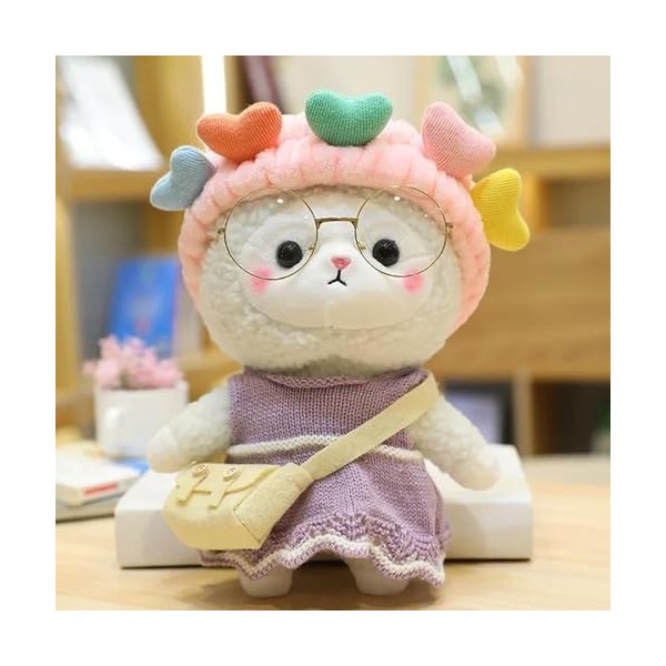 Dessin animé Kawaii café Laine Velours Jouet Peluche Kawaii chèvre poupée Animal Oreiller Cadeau d’Anniversaire pour Les Enfa