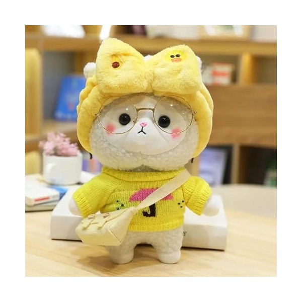 Dessin animé Kawaii café Laine Velours Jouet Peluche Kawaii chèvre poupée Animal Oreiller Cadeau d’Anniversaire pour Les Enfa