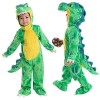 Spooktacular Creations Child Green T-Rex Costume for Halloween Trick or Treating Dinosaur Dress-up Pretend Play Toddler 3-4y