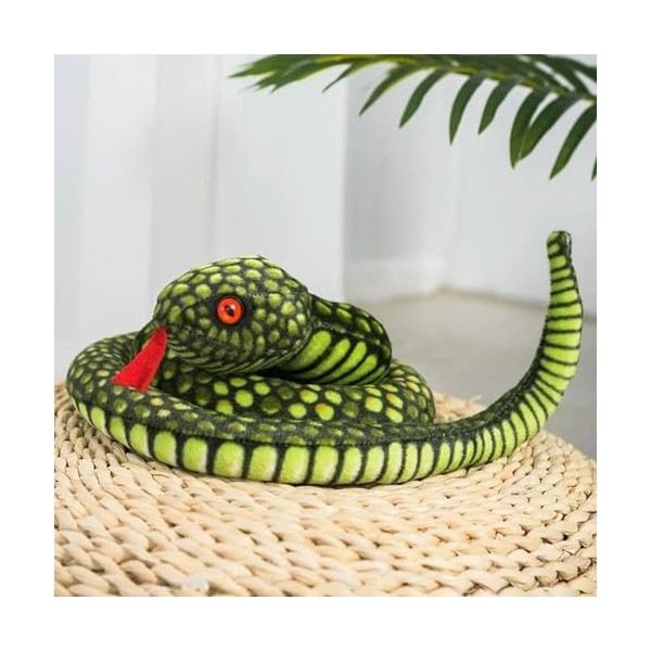 Nouveau Big Cobra Peluche Poupée Oreiller Peluche Jouet Animal Grande Taille Python Cobra Peluche Anniversaire Cadeau De Noël