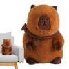 BUKBAG Peluche Capybara en Peluche, Peluche Capybara - Mignon Jouet en Peluche créatif Capybara Portant Une écharpe | Coussin