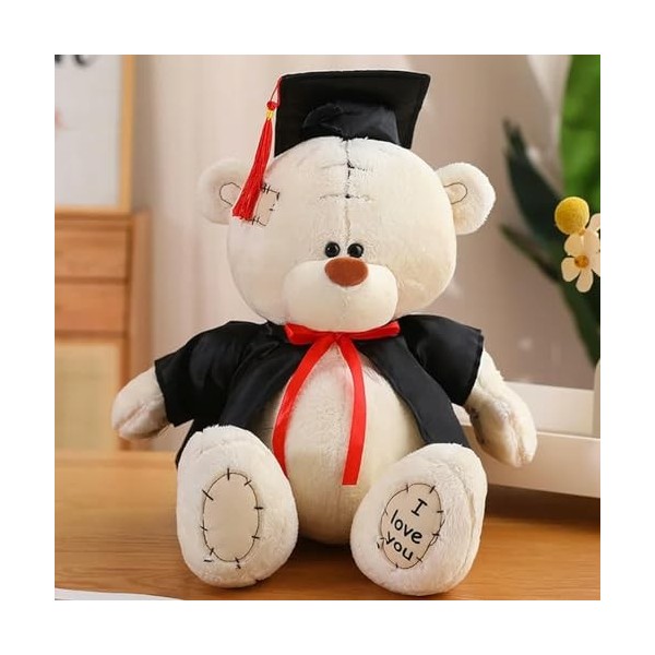 SaruEL Kawaii Ours Peluche Graduation Jouets en Peluche Animal Ours en Peluche Poupée en Peluche Enfants Jouets Cadeaux pour 
