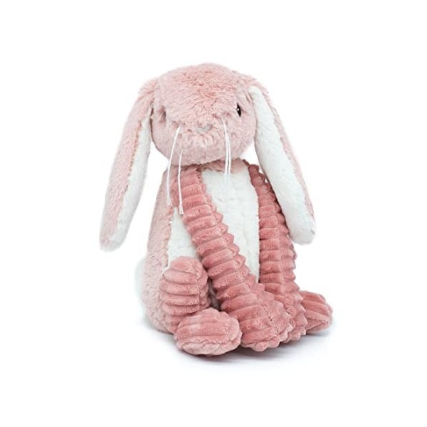 Les Déglingos - Toudou Le Lapin Rose - Les PTIPOTOS - Doudou Tout Doux pour bébé - Peluche Bébé - Cadeau de Naissance 74002