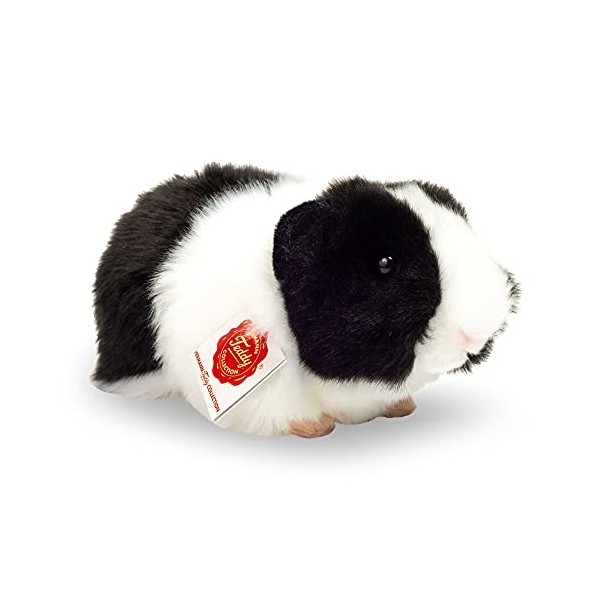 Teddy Hermann- Peluche-Cochon dInde, 926504, Noir/Blanc, 15 cm