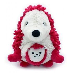 Les Déglingos - Piktou Le Hérisson Maman et Son bébé - Betterave - Les PTIPOTOS - Doudou Tout Doux pour bébé - Peluche Bébé -