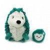 Les Déglingos PTIPOTOS by PIKTOU Herisson Maman/Bebe Vert - Peluche bébé Toute Douce - Idée Cadeau de Naissance - 21cm