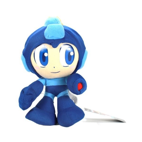 Great Eastern GE8982 Porte-clés Megaman en Peluche 10 Mega Man, Bleu, 33 cm