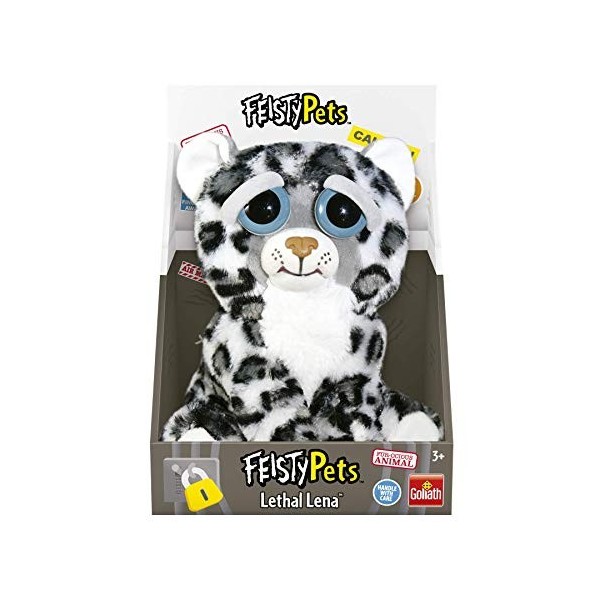 Goliath - Feisty Pets Snow Léopard - Peluche à fonction - 332375.106