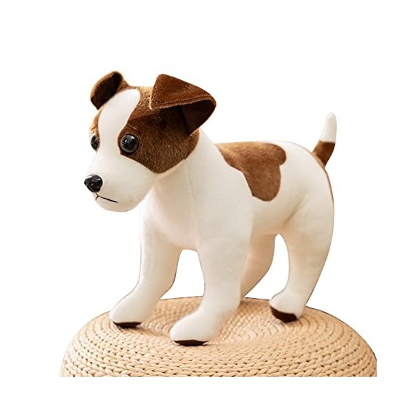 BYNYXI Chien en Peluche Debout, 30-35 cm en Peluche pour Chien en Peluche comme Un Vrai Jouet en Peluche en Peluche Jack Russ