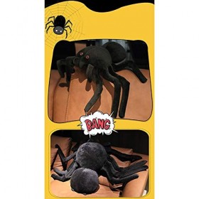 ZAFA Grande Taille Simulation AraignéE en Peluche RéEl comme Animal Doux en Peluche Horrible DéCor de Chambre pour Enfants Ca