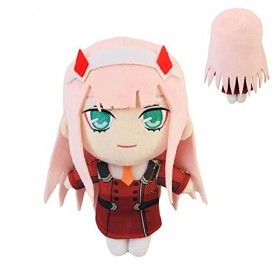 Darling in The FRANXX Zero Two Poupée Peluche, Anime 02 Plush Cute Girls 20 cm Plushie Peluche Décorations pour la Maison