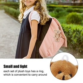 Tnfeeon 12 Pièces Mini Ours en Peluche Confortable Doux Mignon Mini Peluche en Peluche pour Les Décorations danniversaire de