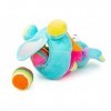 Small Foot 11419 Souris à Formes en Peluche, Jouet de motricité avec hochet, Multicolore