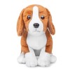 PuffPurrs Peluche de Beagle Réaliste Marron 20cm, Chien en Peluche, Jouet Chiot Mignon, Collection de Cadeaux Unique pour Enf