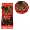 Fille Couleur | 20 cm | Kiki | Monchhichi Poupée | avec Bavette Rouge