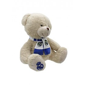 CYPBRANDS- Peluche Ours avec écharpe 35 cm Real Madrid, M-31-RM
