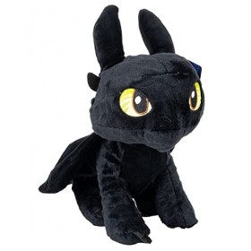 Peluche édentée, Toothless Comment Entraîner votre Dragon 25 cm, Peluche HTTYD Dragons, Qualité Super Soft, Cadeau Anniversai