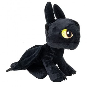 Peluche édentée, Toothless Comment Entraîner votre Dragon 25 cm, Peluche HTTYD Dragons, Qualité Super Soft, Cadeau Anniversai