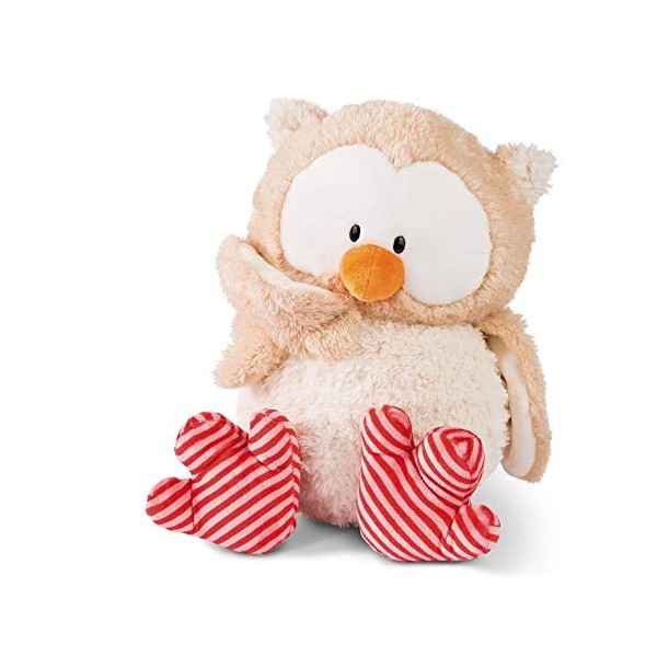 NICI- Peluche Owluna avec tête pivotante 50cm, 46097, Beige