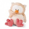 NICI- Peluche Owluna avec tête pivotante 50cm, 46097, Beige