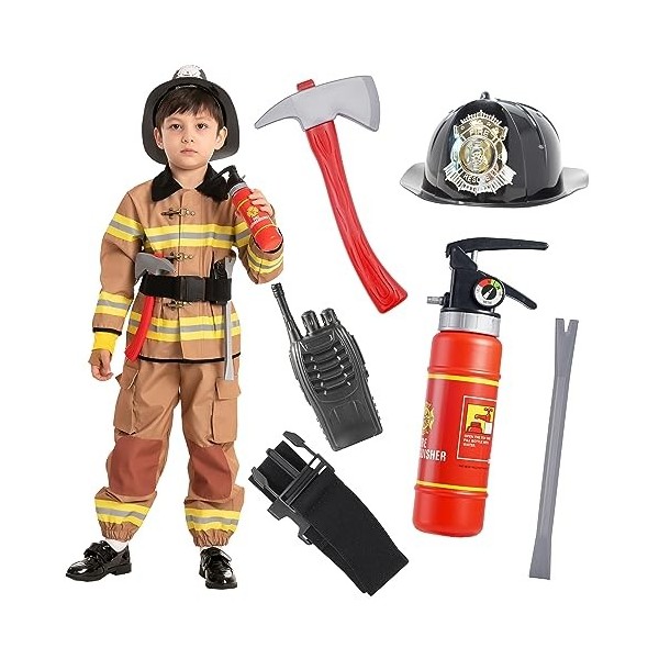 Spooktacular Creations Child Unisex Fireman Costume Small 5 – 7 yrs 
