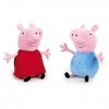 Play by Play Peppa Pig - Pack en Peluche Peppa Pig et George - Qualité Super Douce Peppa et George 27 cm 