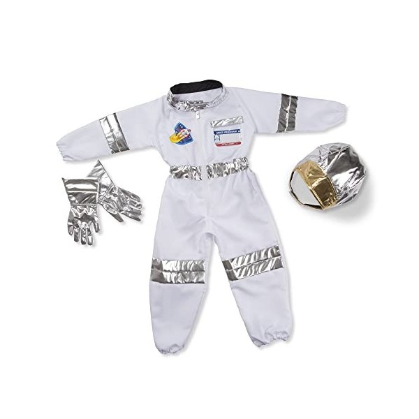 Melissa & Doug- Astronaut Role-Play Costume Set D’Astronaute, 8503, Multicolore, Standard