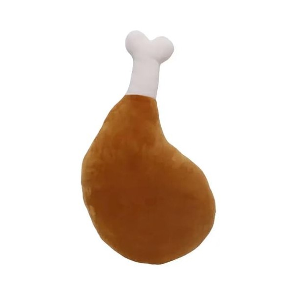 Créatif Mignon Gros Poulet Cuisse en Peluche Jouet Canapé Oreiller De Couchage Coussin Simulation Poulet Frit Poupée Drôle Ca