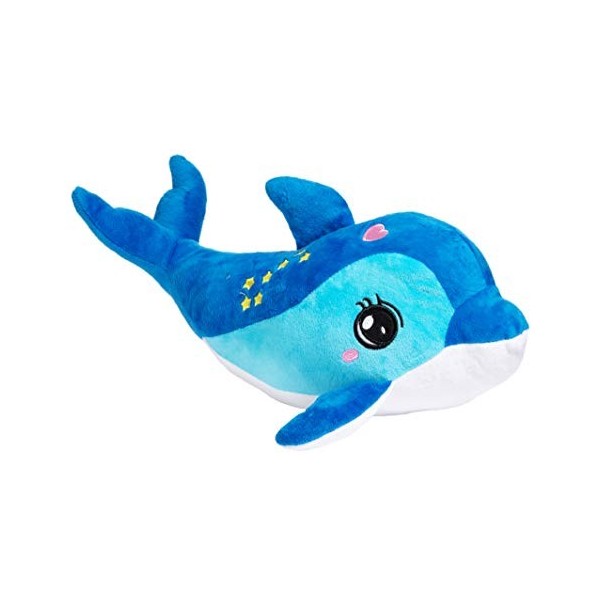 IMPEXIT Peluche Dauphin avec Etoiles Rose, 35 cm 